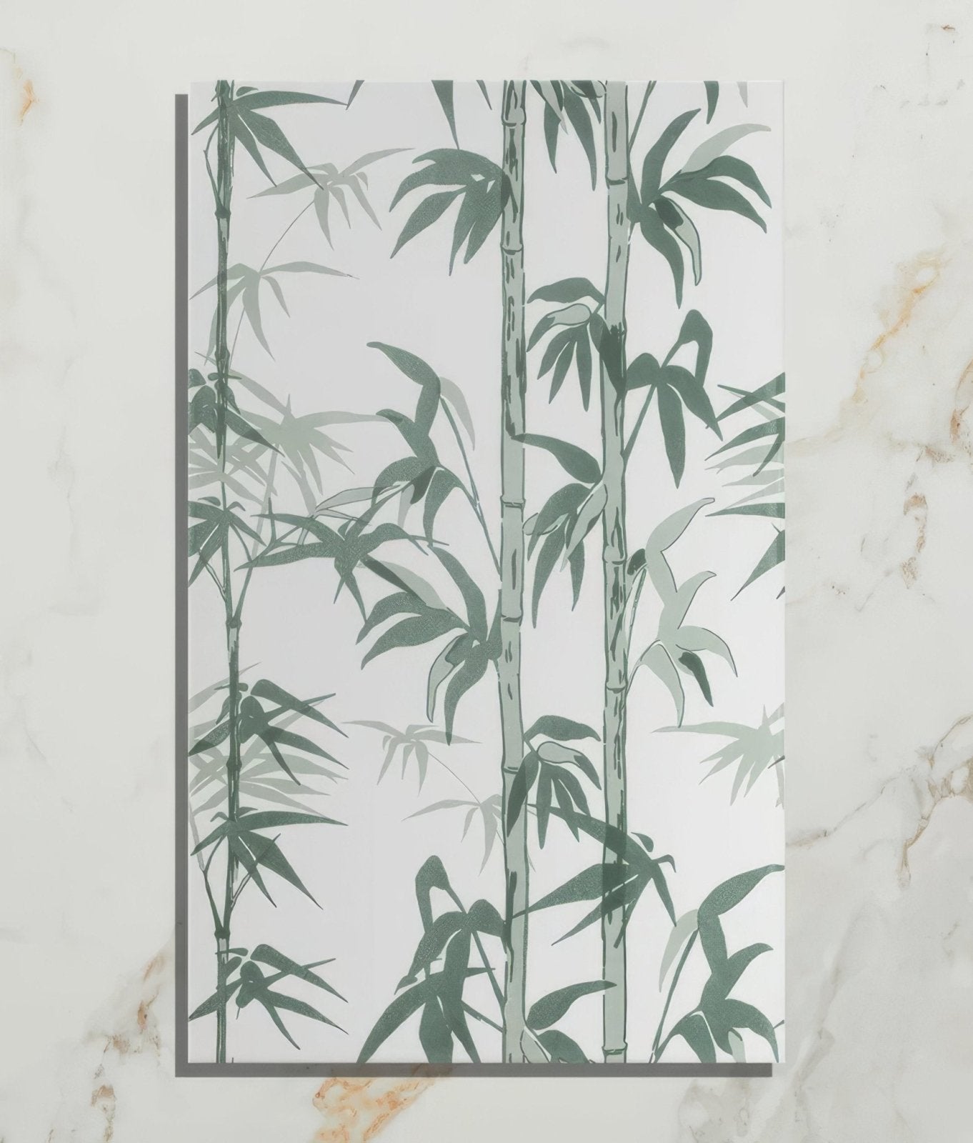 Silk Screen Ceramic Lantau Bamboo Smoke Green