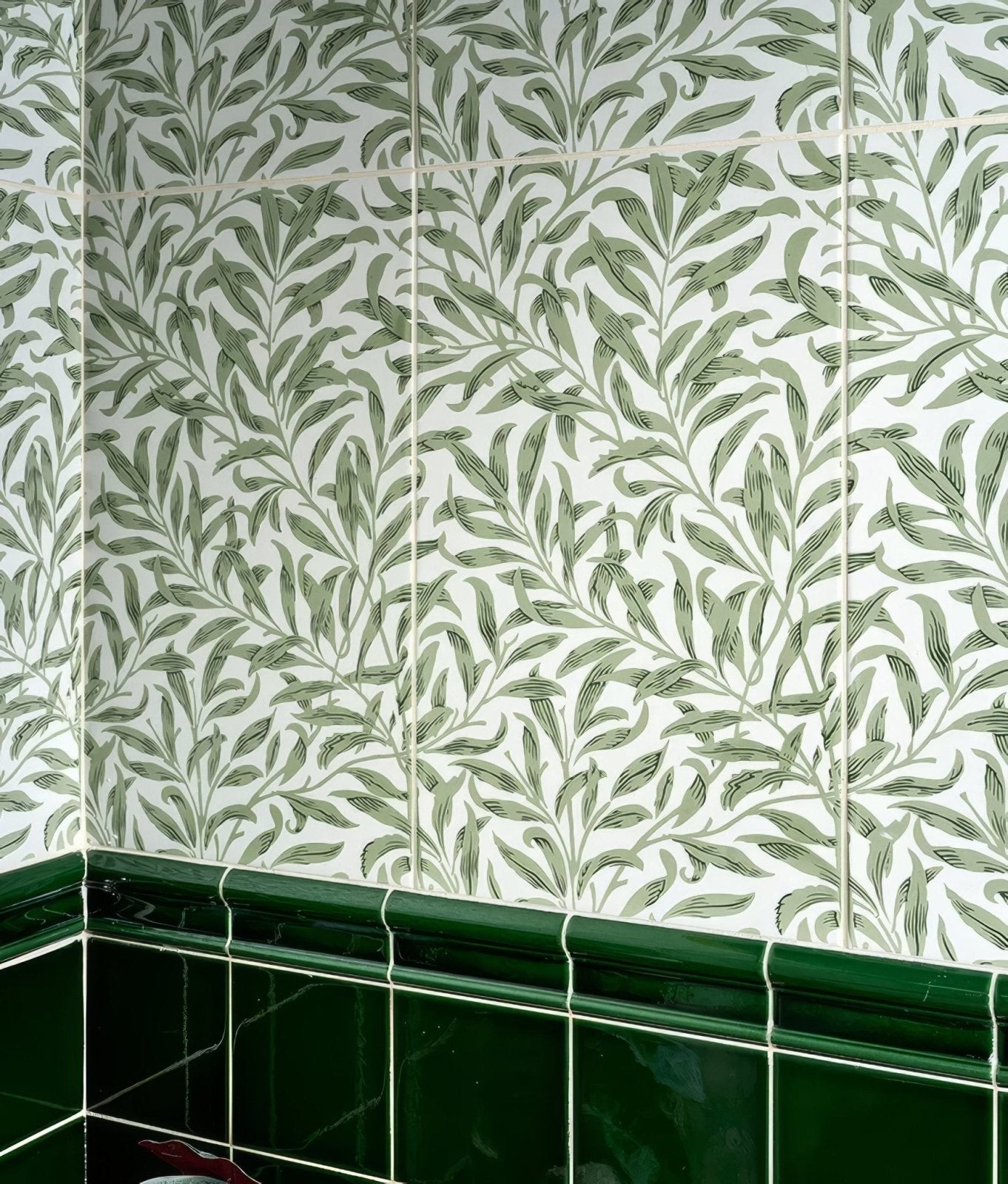 Silk Screen Ceramic Willow Cottage Spring Leaf