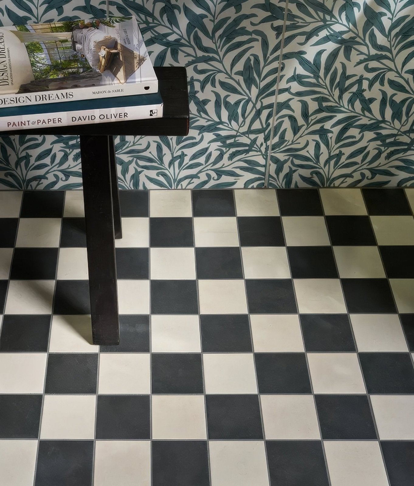 Silk Screen Ceramic Willow Cottage Teal