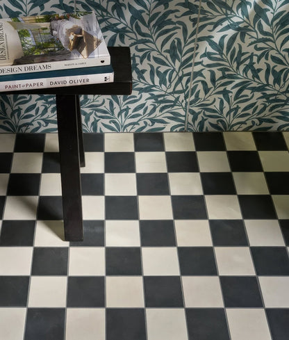 Silk Screen Ceramic Willow Cottage Teal