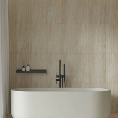 Lapis Beige Struktura Décor 29.8 x 59.8cm Ceramic Tile - thumbnail 1