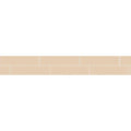 Beige rectangular ceramic tile strip arranged in a staggered brick pattern from simple border 1 product line
