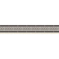 Simple border 4 tile border with gray and white patterned circular motifs for decorative edging