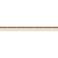 Simple border 5 decorative border tile strip with alternating brown and beige rectangular ceramic tiles in a repeating pattern