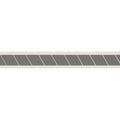 Simple border 6 gray and white ceramic tile with diagonal stripe pattern ideal for decorative border use