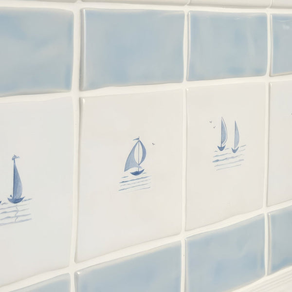 Sky Blue Half Tile