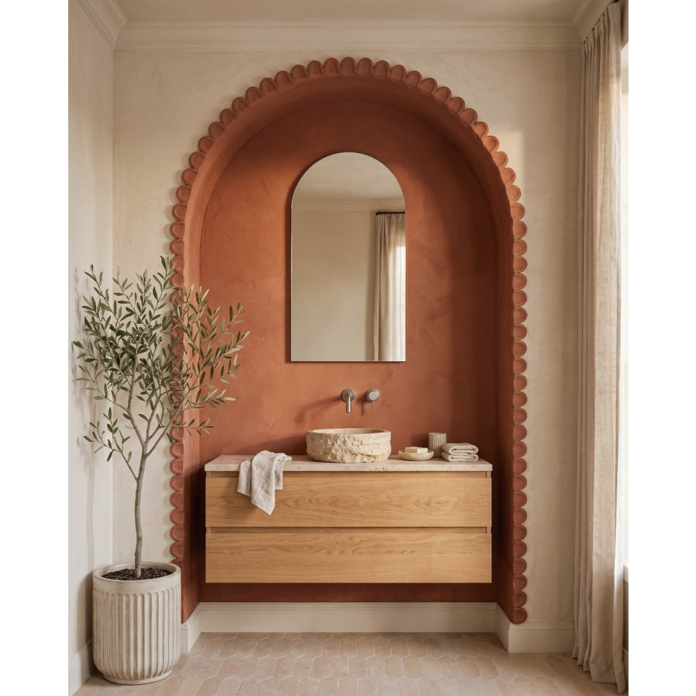 Slim Arch Mirror 50x90cm - Origins Living, view 2