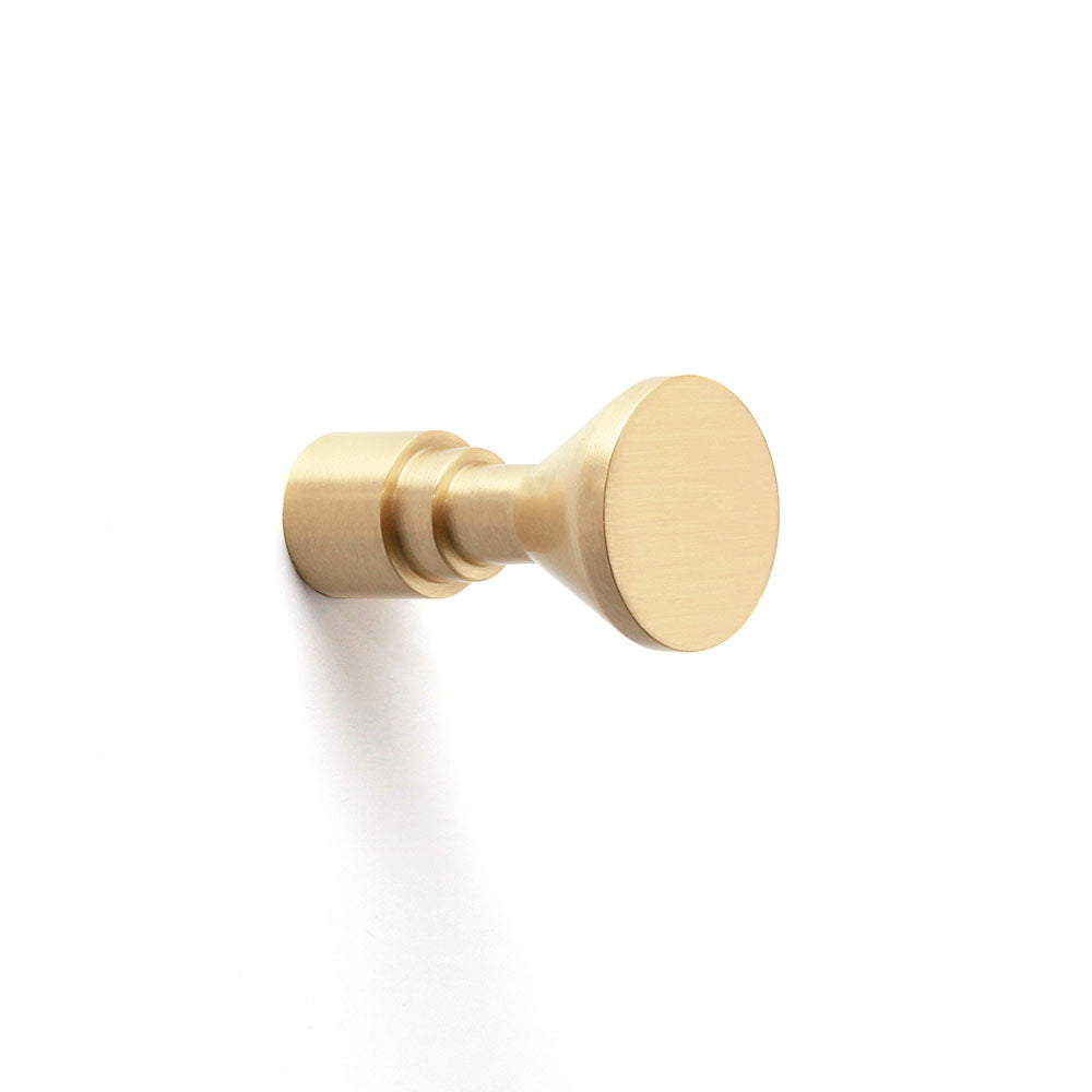 Smith Hook in Brushed Brass - Origins Living