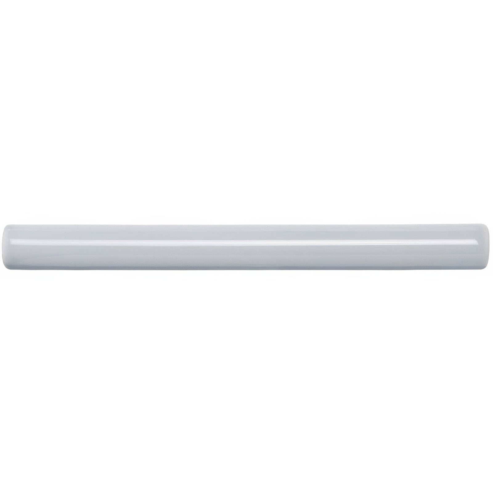A sleek glossy white cylindrical bar with smooth rounded ends from snape chelsea