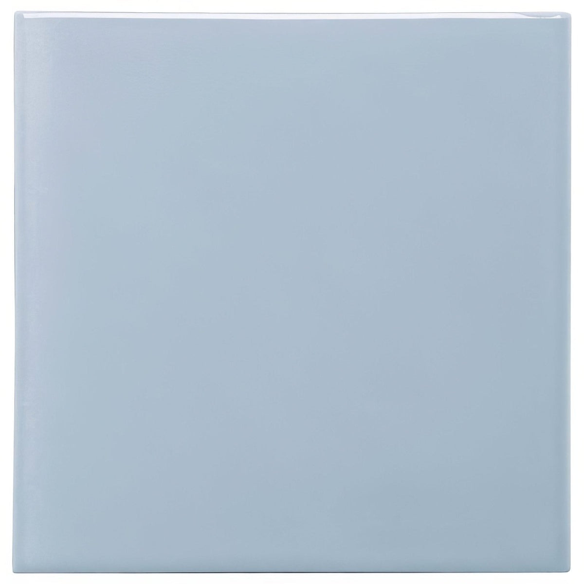 Snape field tile smooth square ceramic tile with a soft matte light blue finish for wall and floor use