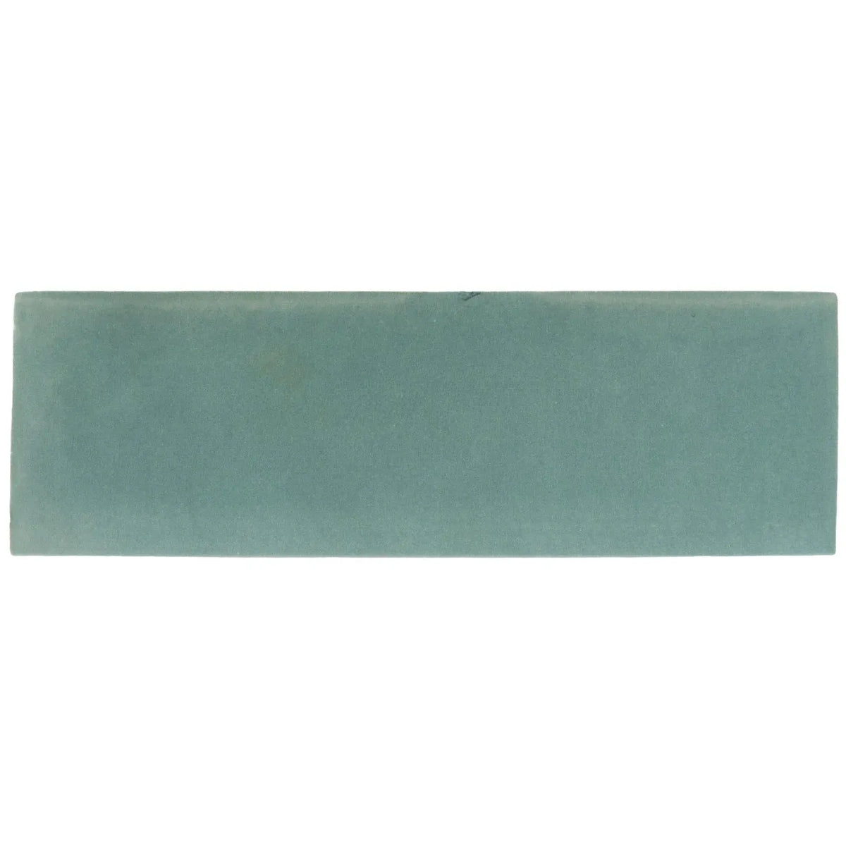 South cliff sage brick tile rectangular matte teal ceramic tile with subtle surface texture