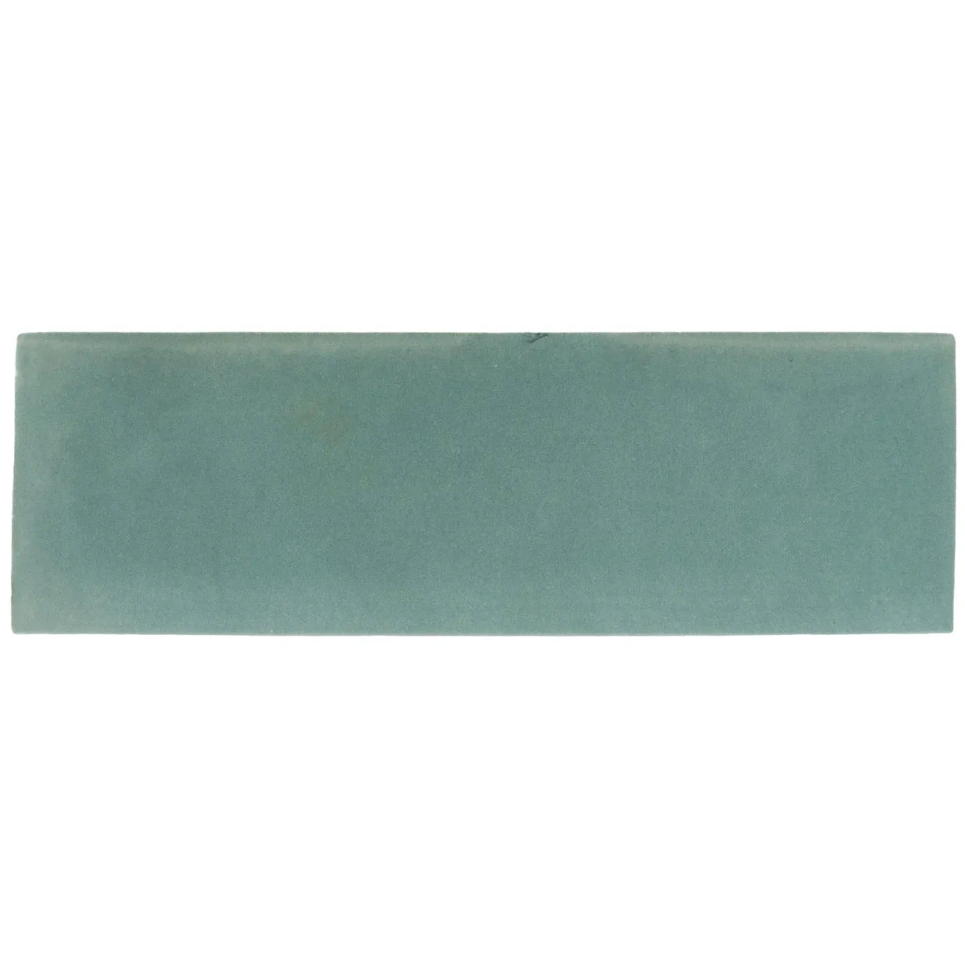 South cliff sage brick tile rectangular matte teal ceramic tile with subtle surface texture