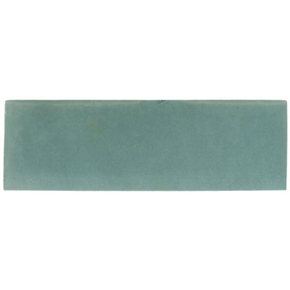 South cliff sage brick tile rectangular matte teal ceramic tile with subtle surface texture