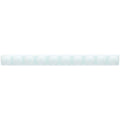 A sleek translucent light blue ceramic tile with a subtle grid pattern from Southwold Empire collection