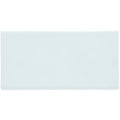 Southwold half tile is a rectangular glossy light blue ceramic tile with smooth edges and a uniform matte finish