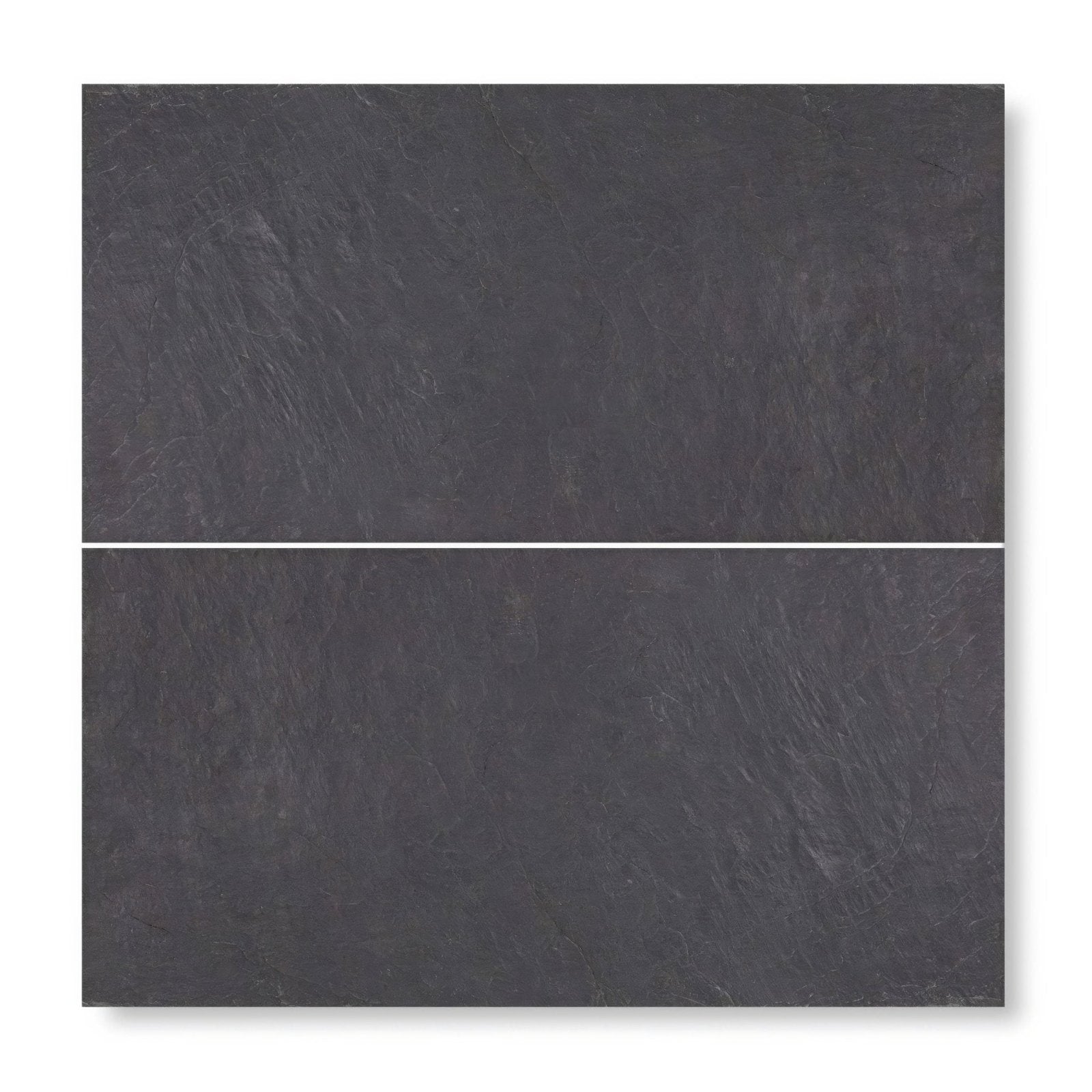 Dark gray slate tile with natural textured surface spanish black 25 x 40 chipped edge riven