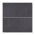 Dark gray slate tile with natural textured surface spanish black 25 x 40 chipped edge riven