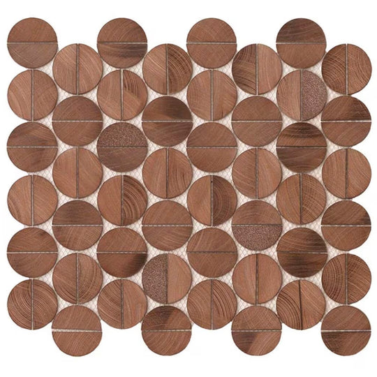 Sphere Copper Metal Mosaic - alternate view