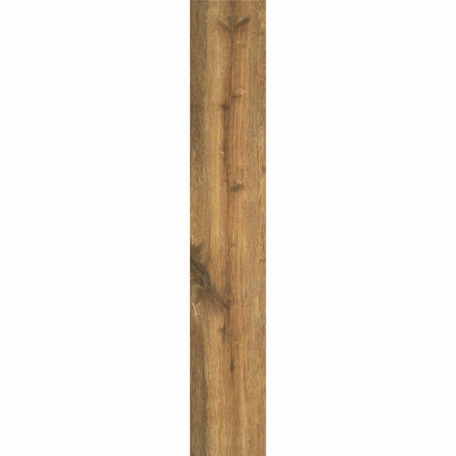 A rustic springwood honey tiles wooden post with natural brown finish and visible grain patterns