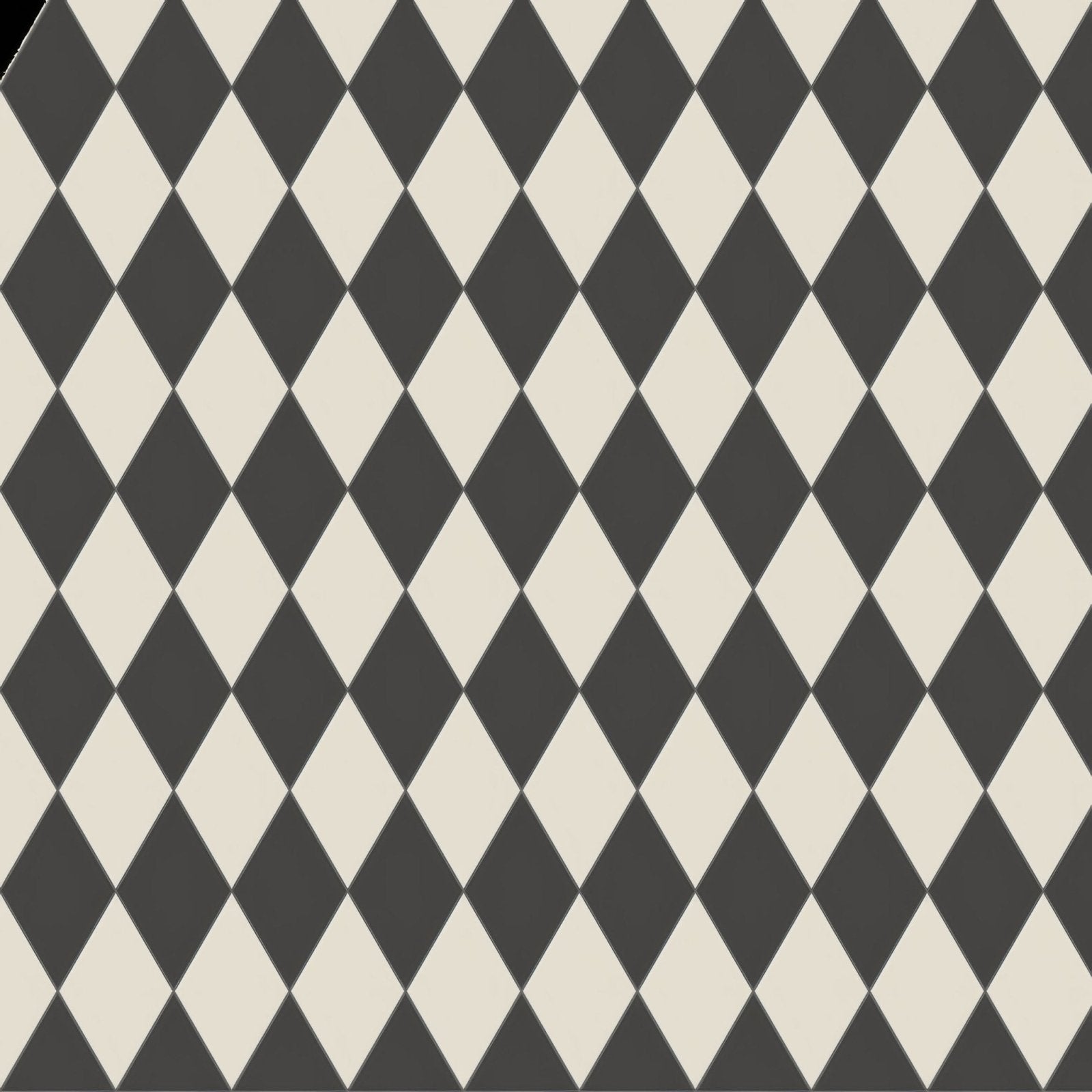 St andrews black and dover white diamond-patterned tile flooring in black and cream for stylish indoor use