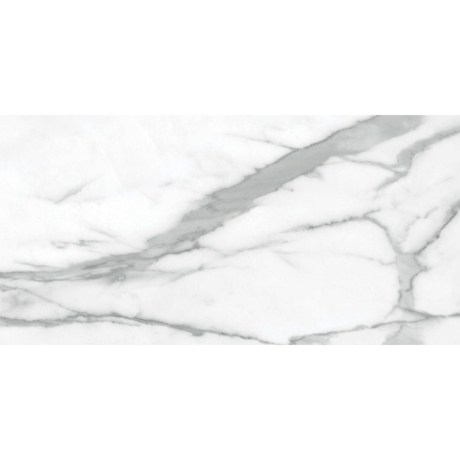 White marble tile statuaria nuovo 120x60cm with elegant gray veining for luxurious interior applications