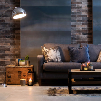 Steel Blue Metallic 60 x 120cm