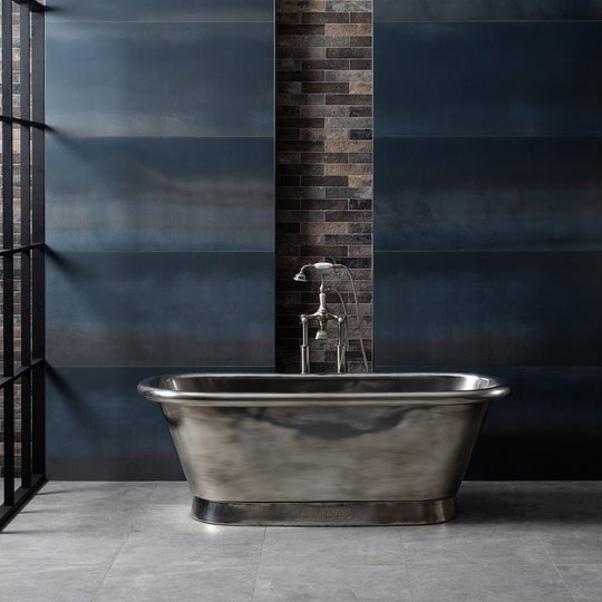 Steel Blue Metallic 60 x 120cm - alternate view