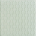 Steel grey tetra quarry tile 300x300x9mm in light green with textured embossed starburst pattern
