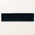 Black rectangular stone glaze ceramic atlantic gloss brick tile with matte slightly textured surface