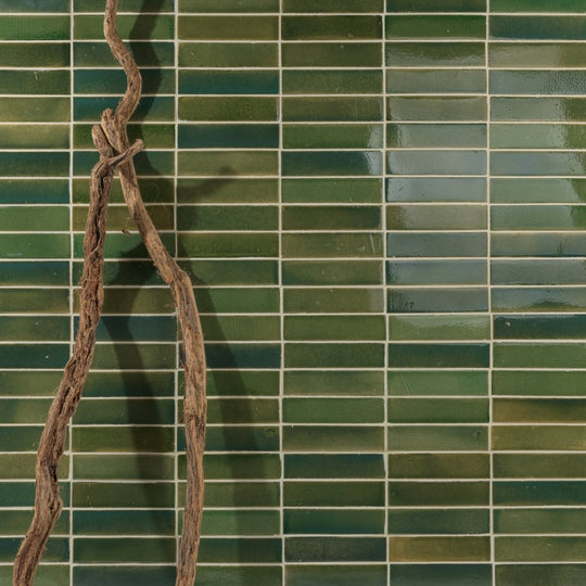 Stone Glaze Ceramic British Green Gloss Brick