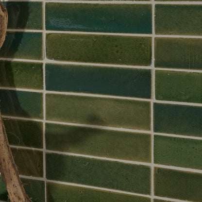 Stone Glaze Ceramic British Green Gloss Brick