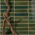 Stone Glaze Ceramic British Green Gloss Brick dark green glazed brick tiles
