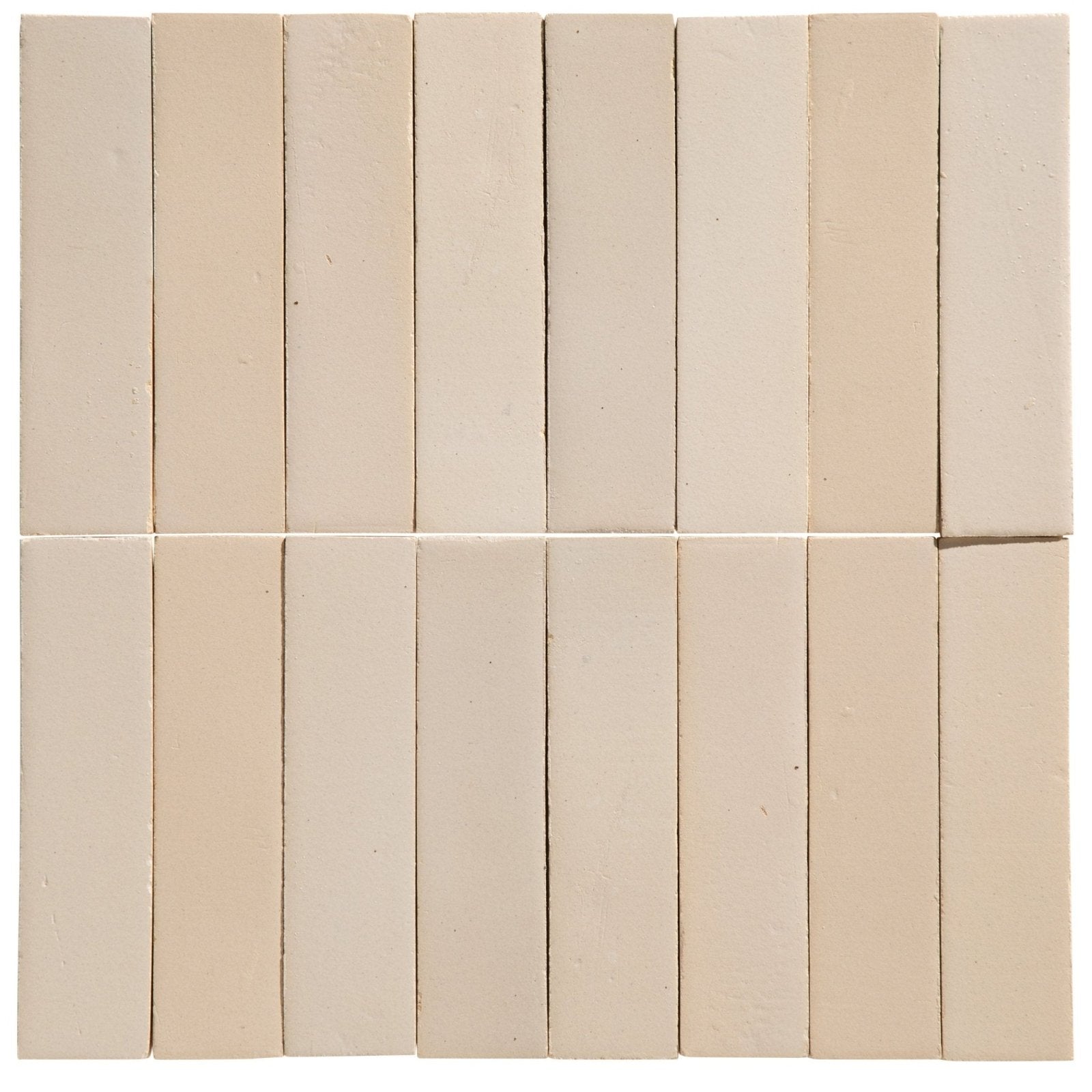 Beige rectangular ceramic tiles with a gloss finish arranged in a neat grid pattern from stone glaze ceramic chalkstone gloss brick