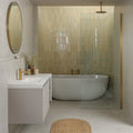 Stone Glaze Ceramic Chambray Gloss Brick beige-green glazed brick tiles
