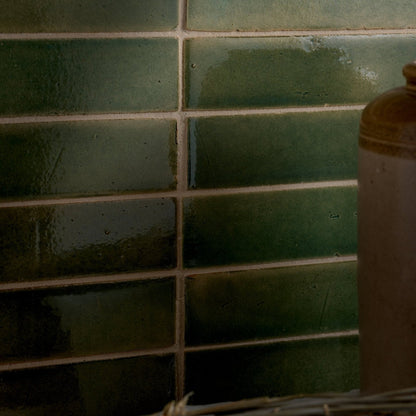 Stone Glaze Ceramic Olive Leaf Gloss Brick