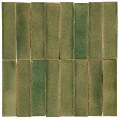 Stone Glaze Ceramic Olive Leaf Gloss Brick