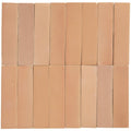 Terracotta colored rectangular stone glaze ceramic petal gloss brick tiles arranged in a neat grid pattern