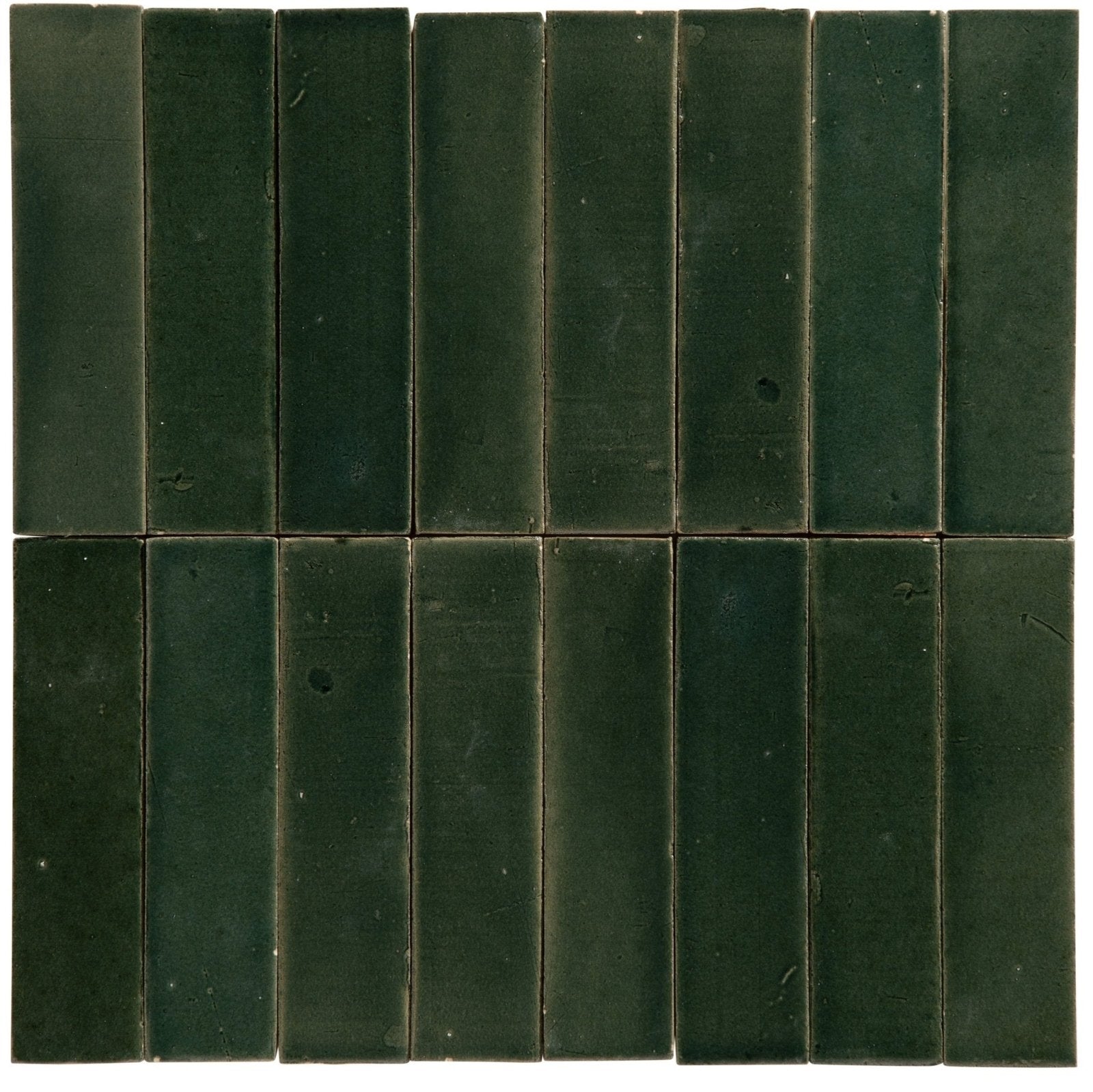 Stone Glaze Ceramic Petrol Green Gloss Brick