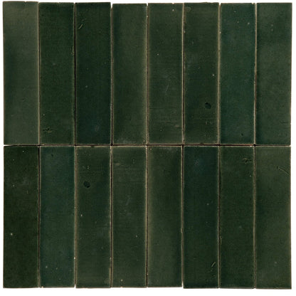 Stone Glaze Ceramic Petrol Green Gloss Brick