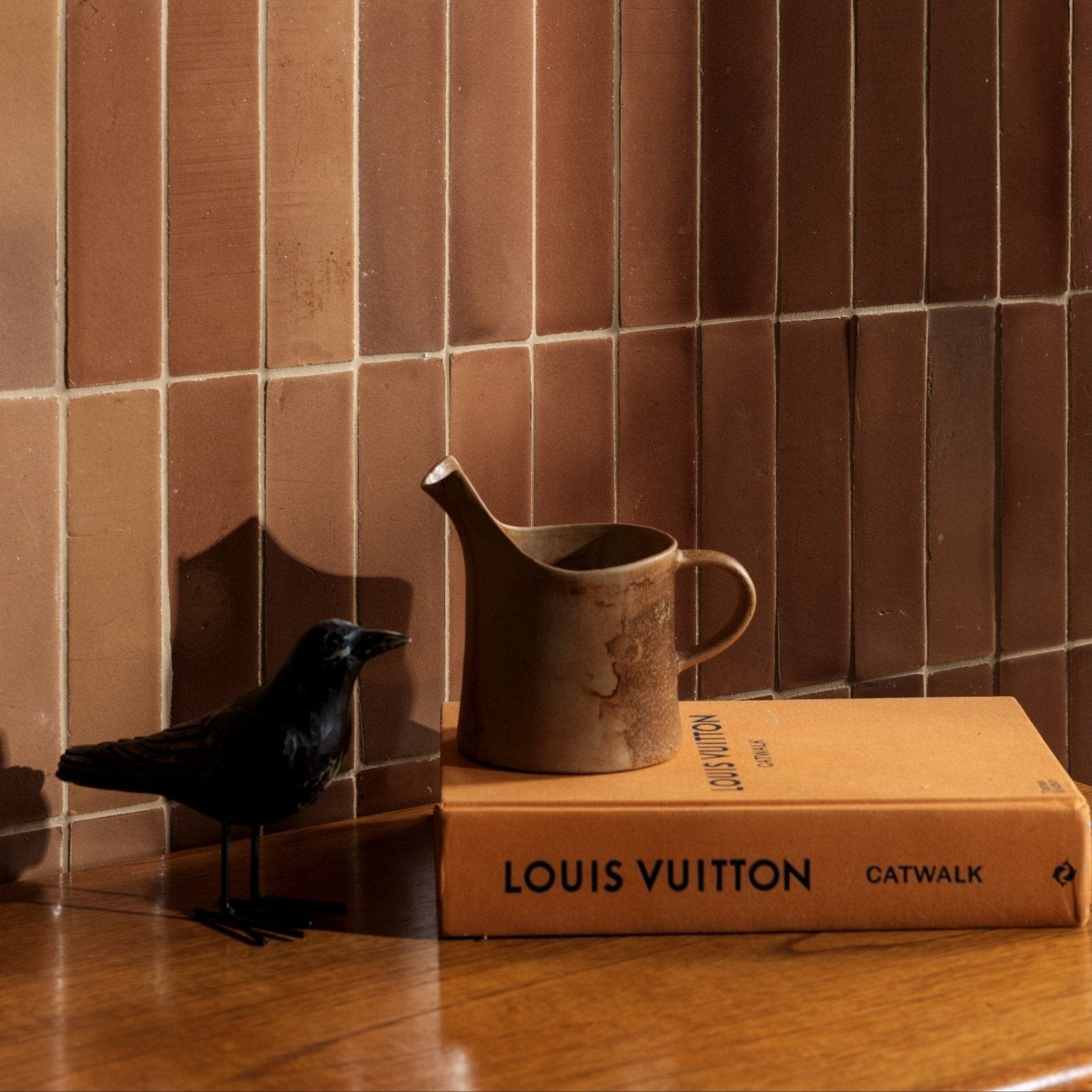 Stone Glaze Ceramic Tan Gloss Brick