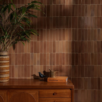 Stone Glaze Ceramic Tan Gloss Brick