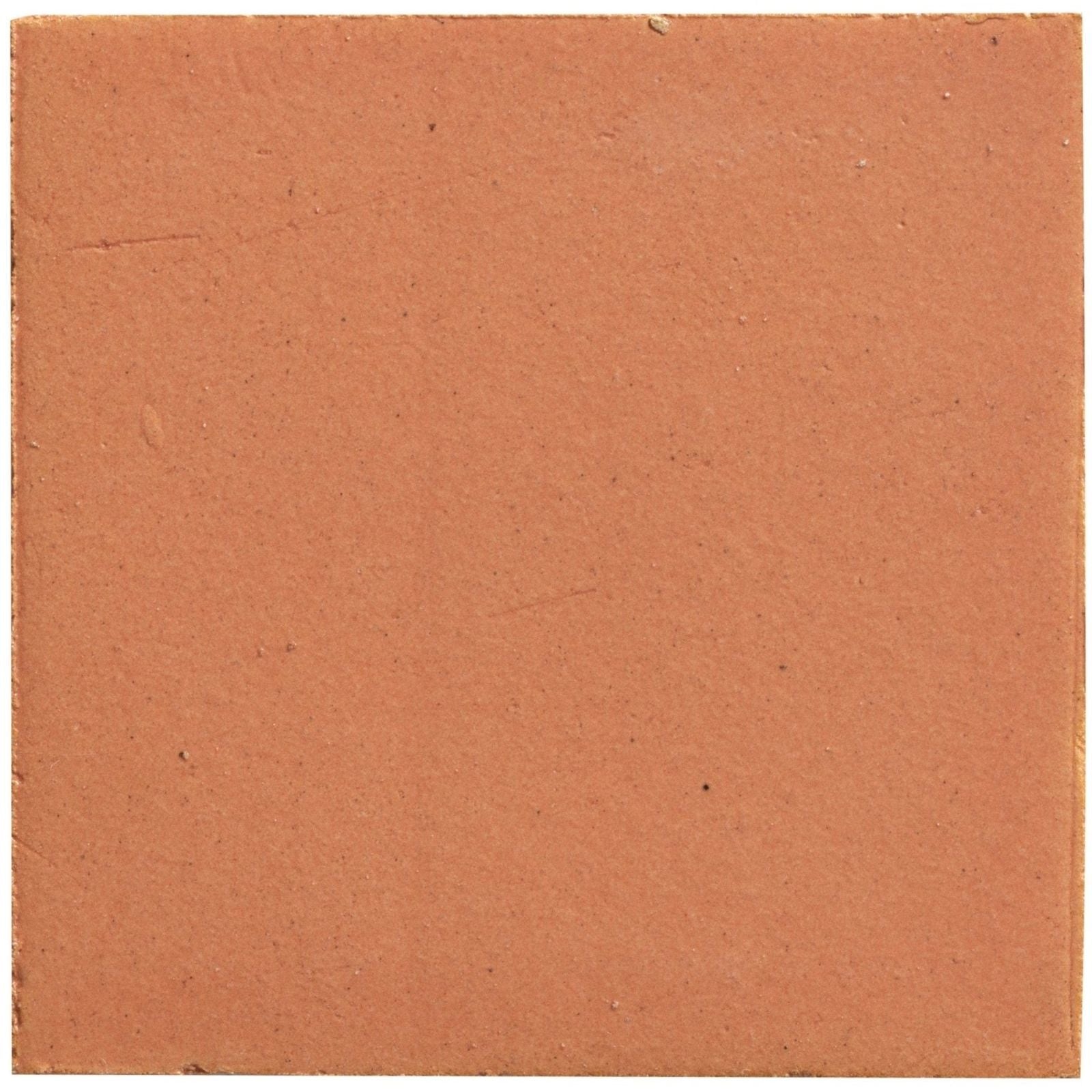 Stone glaze ceramic terra matt square terracotta tile with a matte slightly textured surface for flooring and walls