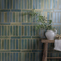 Stone Glaze Ceramic Winter Pond Gloss Brick blue-green glazed brick tiles