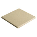 Beige speckled stone tile 148 x 148mm with smooth slightly textured surface and rounded edges for flooring and walls