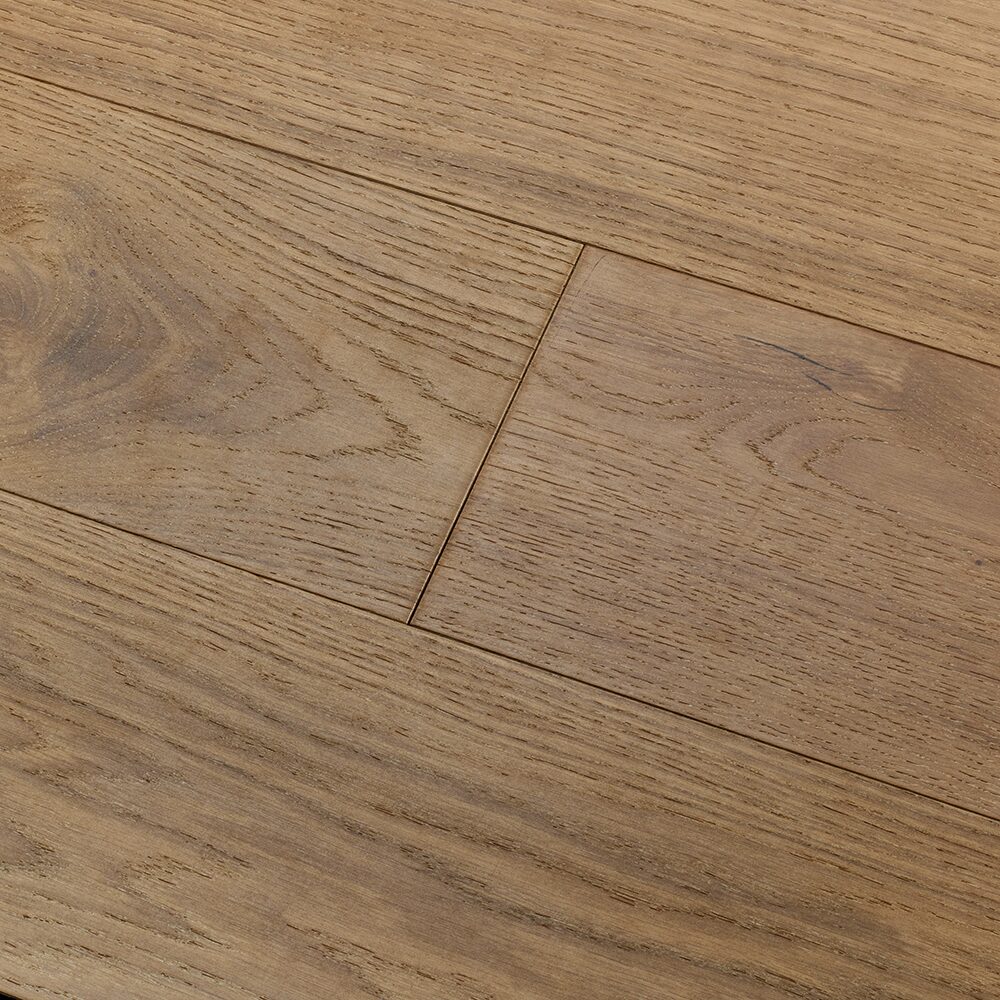 Stonehaven wisp oak light brown hardwood floor planks with natural wood grain pattern