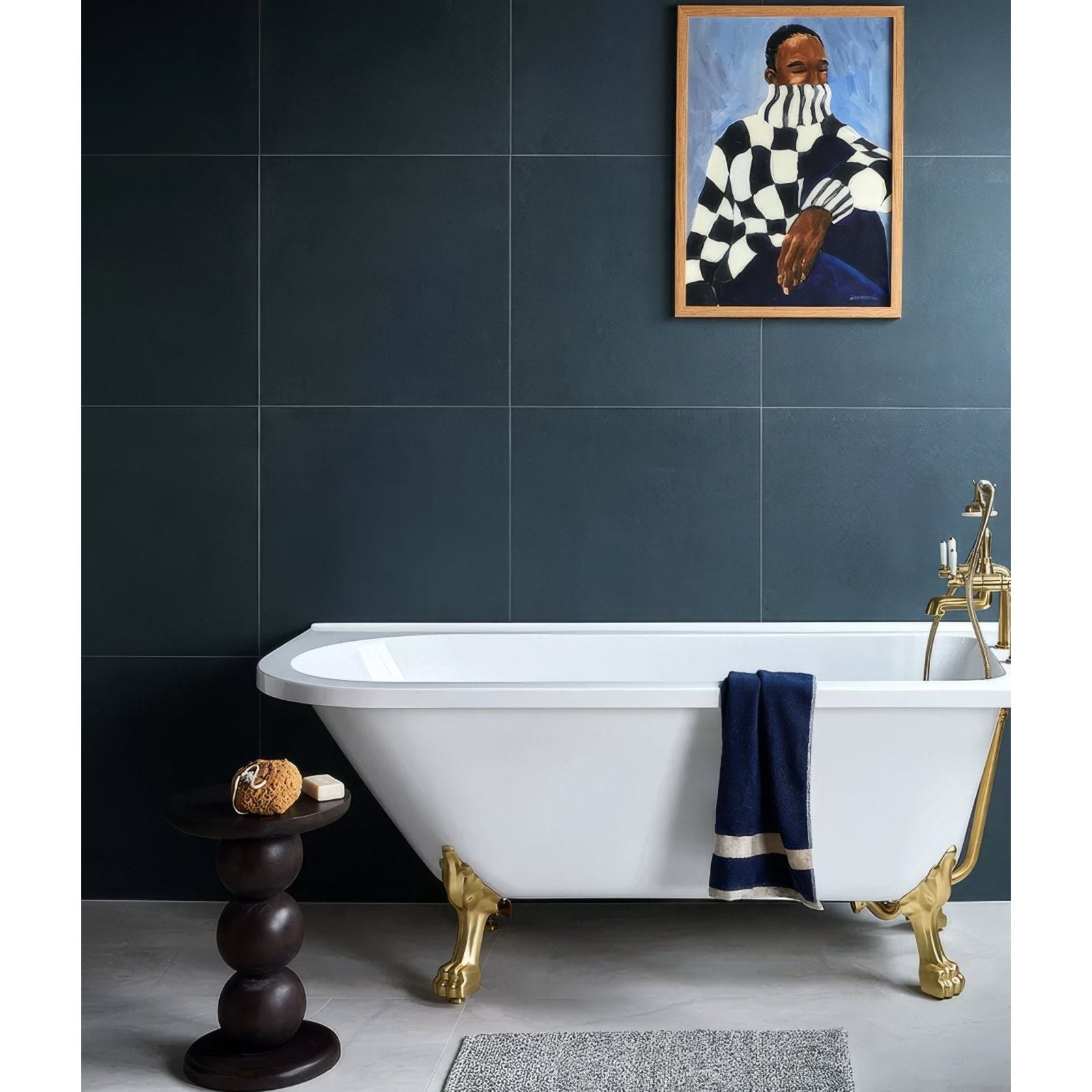 Stucco Porcelain Textured Blue