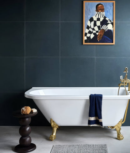 Stucco Porcelain Textured Blue