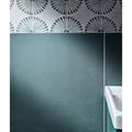 Dark teal stucco porcelain textured green wall tiles with matte finish and a tactile surface design