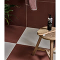 Stucco Porcelain Textured Red – close-up detail