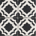 Studio cassius blue ceramic black and white geometric patterned ceramic tiles ideal for flooring and walls